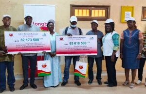 LONAB: plus de 97 millions FCFA remis à deux gagnants du 4+1 du PMU’B à Ouagadougou
