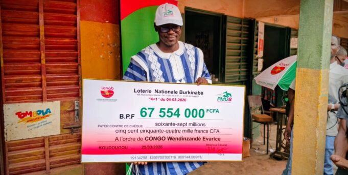 LONAB: un fonctionnaire décroche plus de 67 millions F CFA à Koudougou