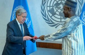 Nations Unies: le nouvel Ambassadeur du Burkina Faso présente ses Lettres de créance à Antonio GUTERRES
