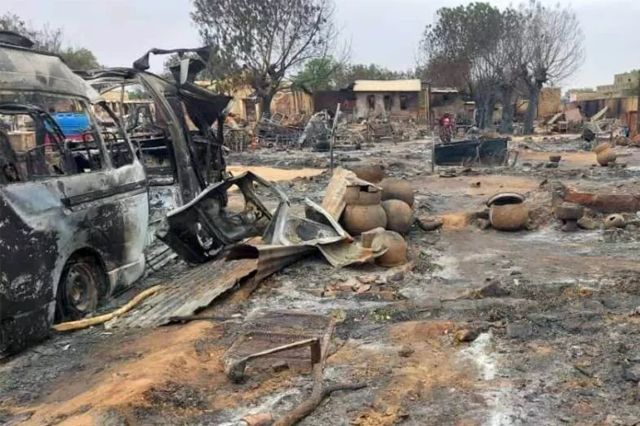 hôpital bombardé au Darfour