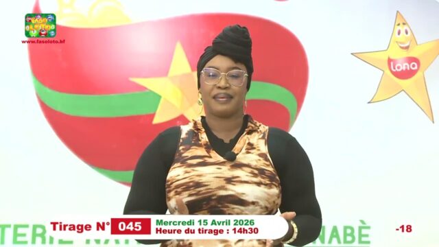 LONAB/FASO LOTO: les résultats du tirage du mercredi 15 avril 2026