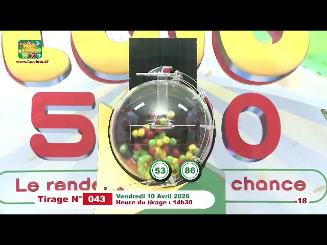 LONAB/FASO LOTO: les résultats du tirage du vendredi 10 avril 2026