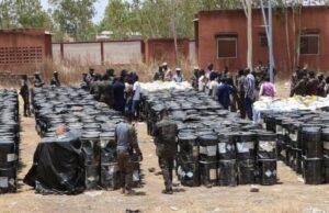 Burkina: la douane de Koudougou saisit 1 708 fûts de cyanure et 126 sacs d’explosifs