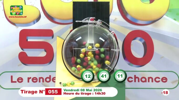 LONAB/FASO LOTO: les résultats du tirage du vendredi 8 mai 2026