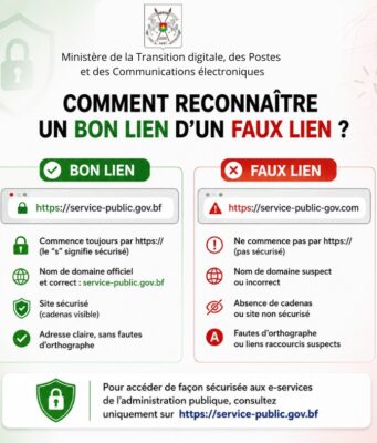 Sécurité numérique: comment reconnaitre un lien officiel d’un lien frauduleux ?