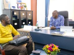 Le Directeur Général de la SONATUR reçoit un envoyé du footballeur international burkinabè Landry Kaboré