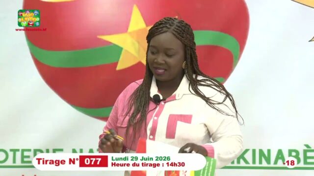 LONAB/FASO LOTO: les résultats du tirage du lundi 29 juin 2026