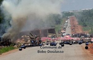 Bobo-Dioulasso: la circulation momentanément suspendue sur le tronçon de la RN°7