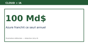 Microsoft dépasse 100 milliards de dollars de revenus annuels avec Azure