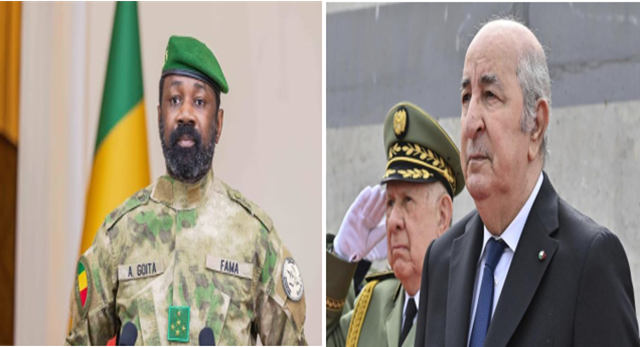 Les présidents malien et algérien, Assimi Goïta et Abdelmadjid Tebboune