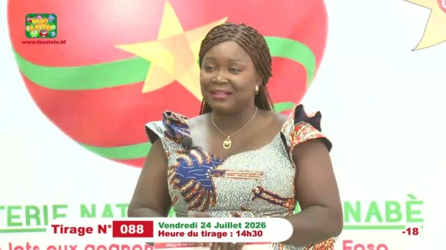 LONAB/FASO LOTO: les résultats du tirage du vendredi 24 juillet 2026