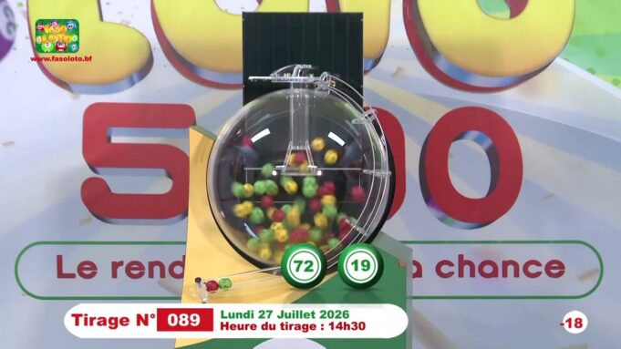 LONAB/FASO LOTO: les résultats du tirage du lundi 27 juillet 2026