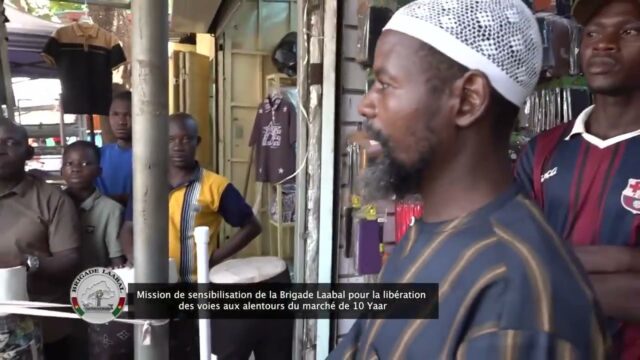 Burkina: la Brigade Laabal aux alentours du marché de 10 Yaar