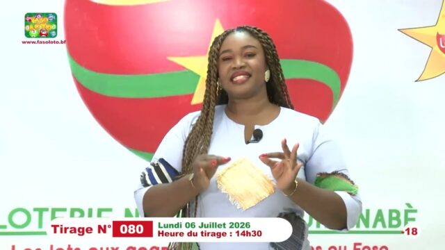 LONAB/FASO LOTO: les résultats du tirage du lundi 6 juillet 2026