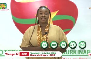LONAB/FASO LOTO: les résultats du tirage du vendredi 10 juillet 2026