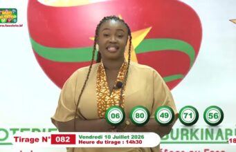 LONAB/FASO LOTO: les résultats du tirage du vendredi 10 juillet 2026