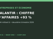 Palantir double presque son chiffre d’affaires trimestriel grâce à la demande en IA