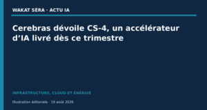 Cerebras dévoile CS-4, un accélérateur d’IA livré dès ce trimestre