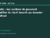 Santé: les scribes IA peuvent modifier le récit inscrit au dossier médical