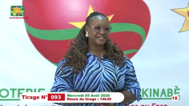 LONAB/FASO LOTO: les résultats du tirage du mercredi 5 août 2026