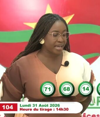 LONAB/FASO LOTO: les résultats du tirage du lundi 31 août 2026
