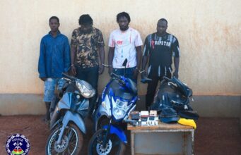 Ouagadougou: 4 présumés spécialistes de vols à main armée et blanchiment de capitaux aux arrêts