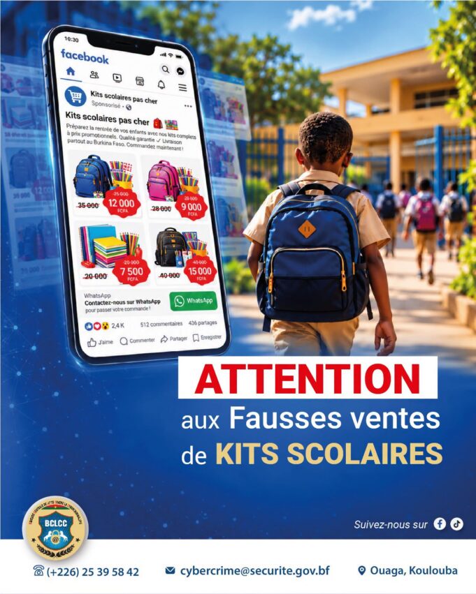 Attention aux fausses ventes de kits scolaires en ligne !