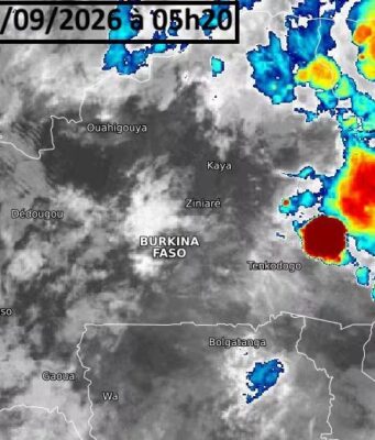 «Des orages parfois accompagnés de pluies évolueront sur une grande partie» du Burkina ce mercredi (Météo)