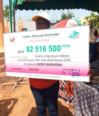LONAB Ouahigouya: avec 1 200 FCFA, il devient millionnaire grâce au PMU’B