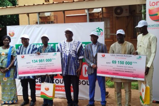 LONAB: un éducateur et un employé de commerce raflent plus de 204 millions FCFA à Koudougou