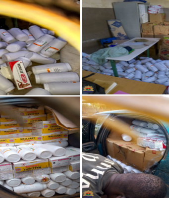 Burkina: trois individus interpellés avec une importante quantité de produits pharmaceutiques