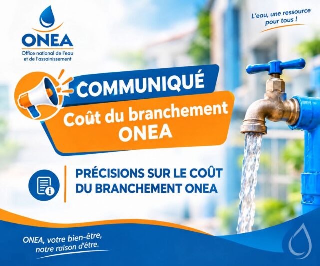 Branchement à l’ONEA: ce n’est pas 120 000 FCFA