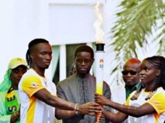 Dakar chauffé à la flamme olympique!