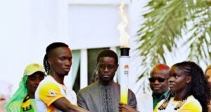 Dakar chauffé à la flamme olympique!
