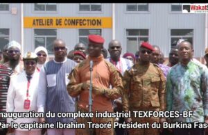 Burkina Faso: inauguration du TEXFORCES, ITW du capitaine Ibrahim Traoré (Dioula)