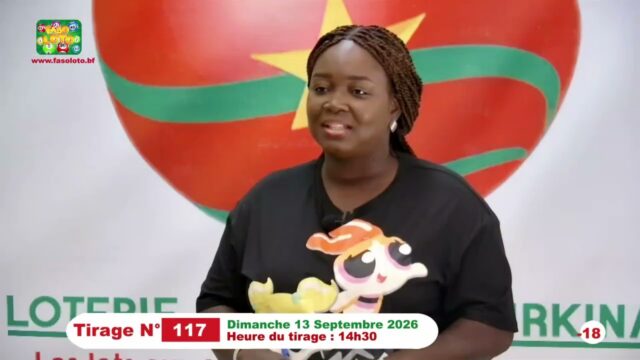 LONAB/FASO LOTO: les résultats du tirage du dimanche 13 septembre 2026