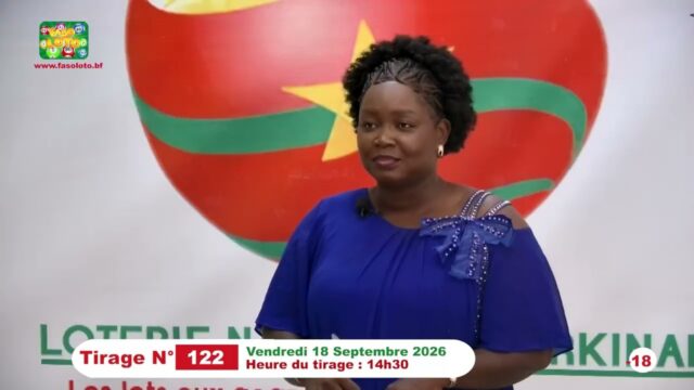 LONAB/FASO LOTO: les résultats du tirage du vendredi 18 septembre 2026