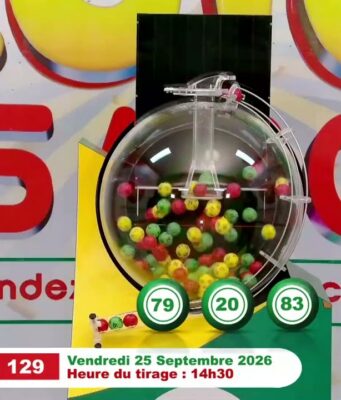 LONAB/FASO LOTO: les résultats du tirage du vendredi 25 septembre 2026