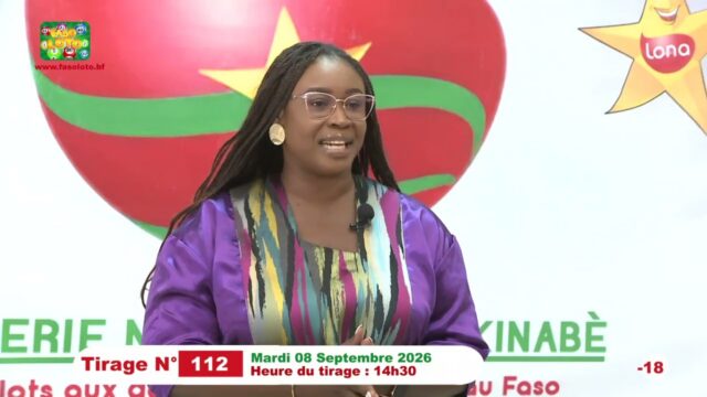 LONAB/FASO LOTO: les résultats du tirage du mardi 8 septembre 2026