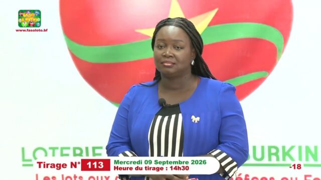 LONAB/FASO LOTO: les résultats du tirage du mercredi 9 septembre 2026