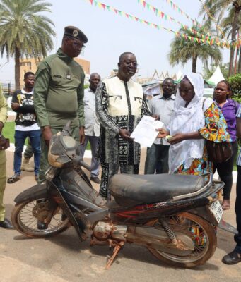 Ouagadougou: restitution d’une douzaine de motos volées retrouvées