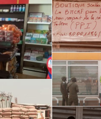 Ouagadougou: cinq commerces fermés, quatre personnes réquisitionnés pour des travaux d’intérêt général