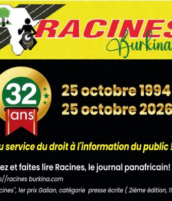 25 OCTOBRE 1994 – 25 OCTOBRE 2026* *Votre journal Racines a 32 ans !