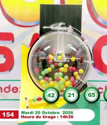 LONAB/FASO LOTO: les résultats du tirage du mardi 20 octobre 2026