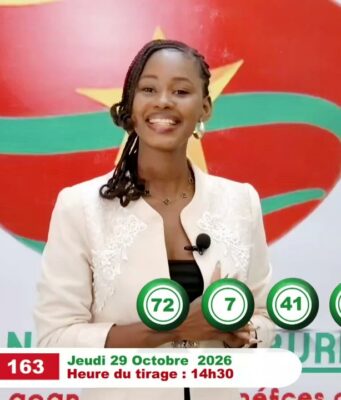 LONAB/FASO LOTO: les résultats du tirage du jeudi 29 octobre 2026