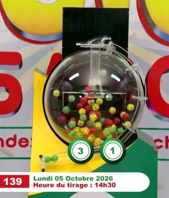 LONAB/FASO LOTO: les résultats du tirage du lundi 5 octobre 2026
